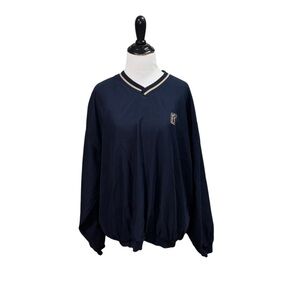PGA Tour Men's L Large Golf Windbreaker Pullover Sweater Long Sleeve V-Neckline
